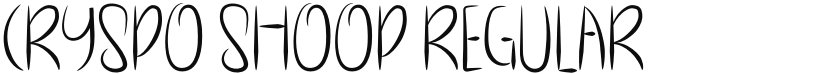 Cryspo Shoop font download
