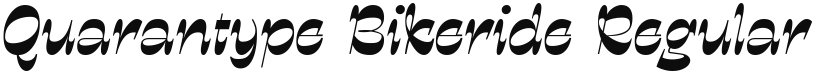 Quarantype Bikeride font download
