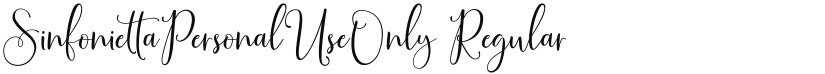 SinfoniettaPersonalUseOnly font download