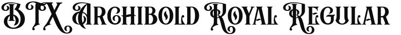 BTX Archibold Royal font download