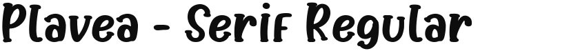 Plavea - Serif font download