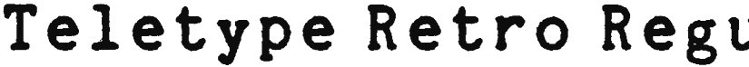 Teletype Retro font download