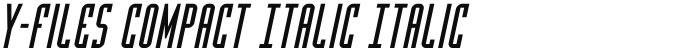 Y-Files Compact Italic Italic