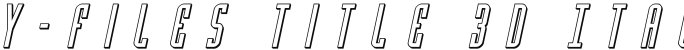Y-Files Title 3D Italic Italic