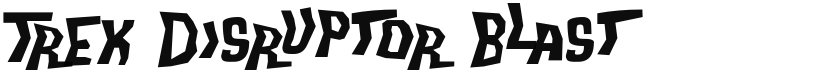 Trek Disruptor Blast font download