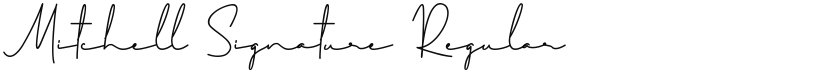 Mitchell Signature font download