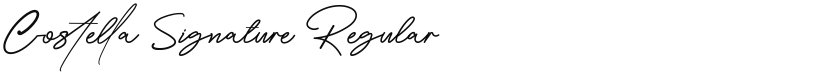 Costella Signature font download