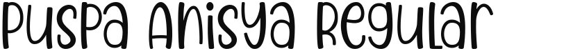 Puspa Anisya font download