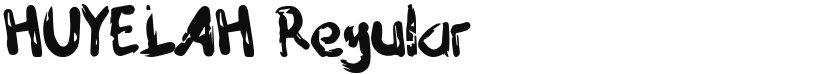 HUYELAH font download
