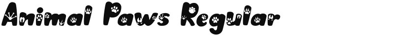 Animal Paws font download