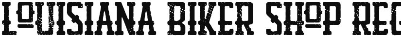 Louisiana Biker Shop font download