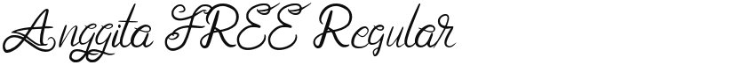 Anggita FREE font download