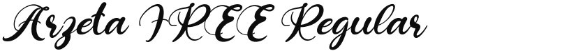 Arzeta FREE font download