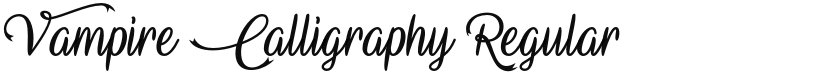 Vampire Calligraphy font download