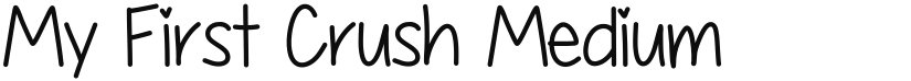 My First Crush font download