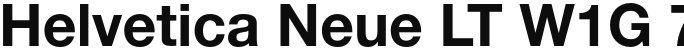 Helvetica Neue LT W1G 75 Bold
