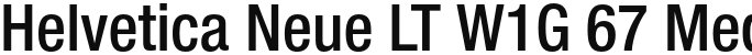Helvetica Neue LT W1G 67 Medium Condensed