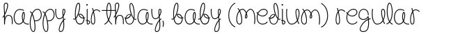 Happy Birthday, Baby (Medium) Regular