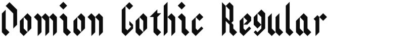 Domion Gothic font download