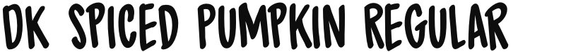 DK Spiced Pumpkin font download