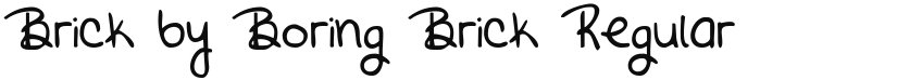 Brick by Boring Brick font download
