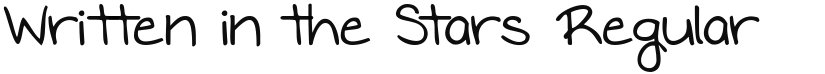 Written in the Stars font download