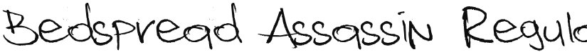Bedspread Assassin font download