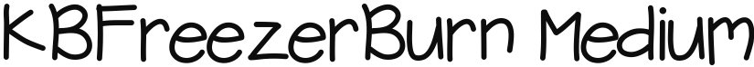 KBFreezerBurn font download