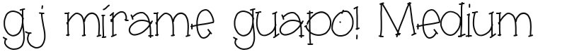 gj mírame guapo! font download