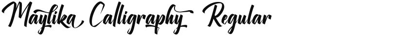 Maylika Calligraphy font download