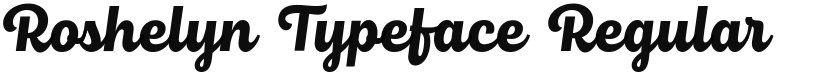 Roshelyn Typeface font download
