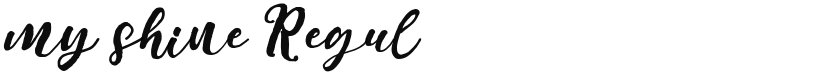 my shine font download