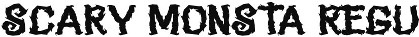 SCARY MONSTA font download