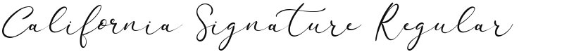 California Signature font download