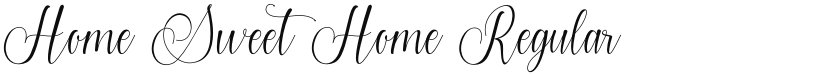 Home Sweet Home font download