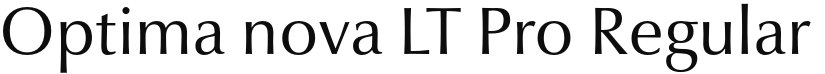 Optima nova LT Pro font download