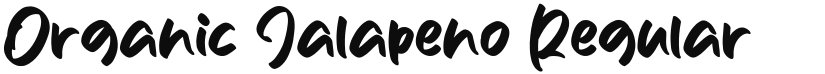 Organic Jalapeno font download