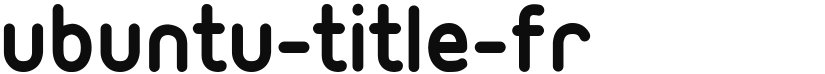 Ubuntu Title font download