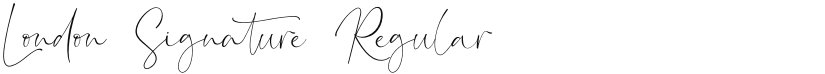 London Signature font download