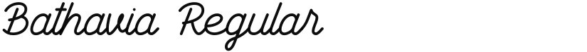 Bathavia font download