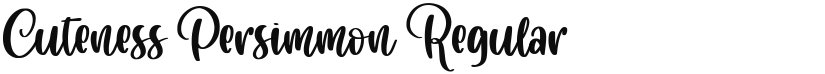 Cuteness Persimmon font download