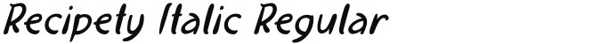 Recipety Italic Regular