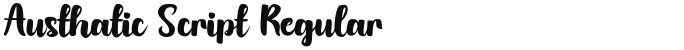 Austhatic Script Regular