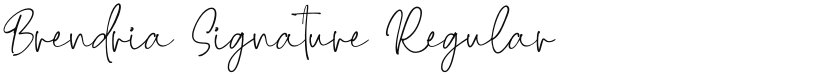 Brendria Signature font download