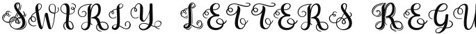 Swirly Letters Regular