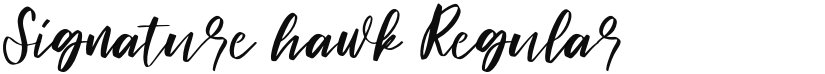 Signature hawk font download