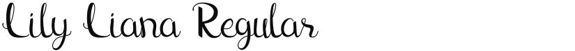 Lily Liana font download