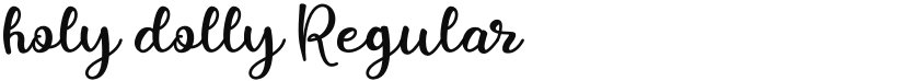 holy dolly font download