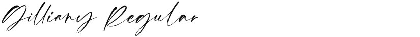 Gilliany font download