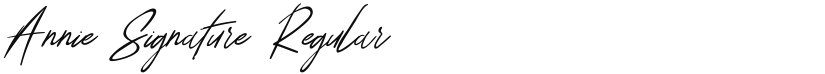 Annie Signature font download